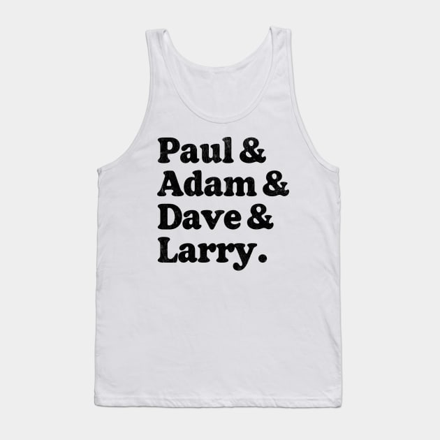 U2 Names List -- Retro Design Tank Top by feck!